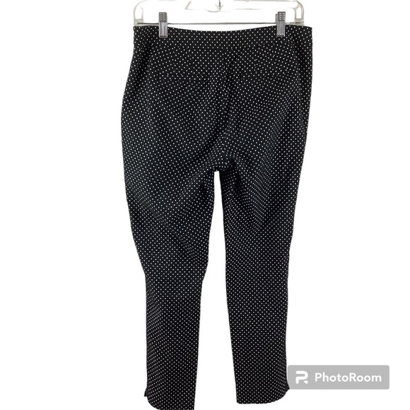 Talbots Chatham Ankle Black and White Polka Dot Pants - Picture 2 of 8